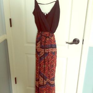 Charlotte Russe belted long dress